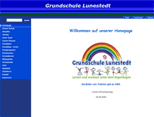 Tablet Screenshot of grundschule-lunestedt.de